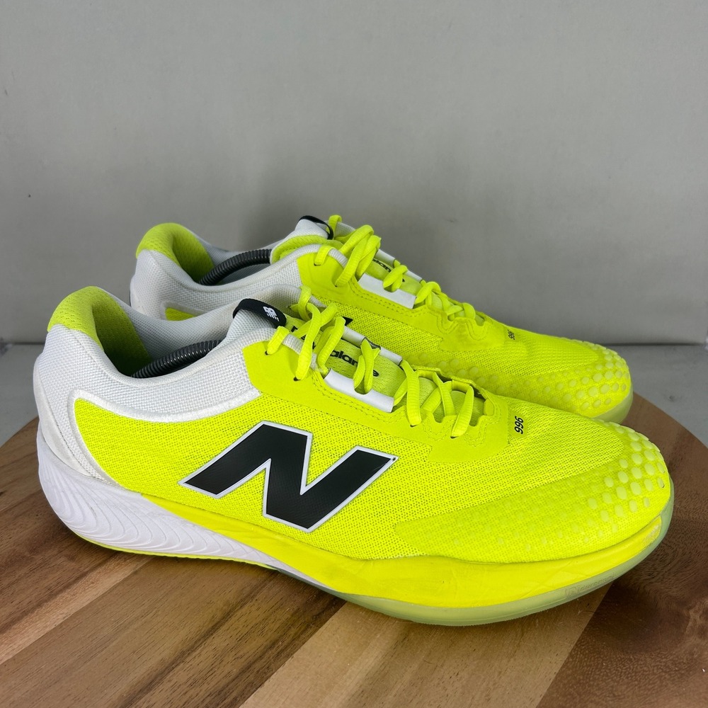 New Balance FuelCell 996 v5 Mens Tennis Shoes Neon Yellow White MCH996N5 Size 13